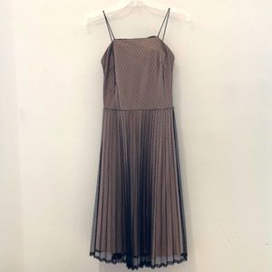 French Curve clothing! Spaghetti strap black and cream dress. Size S